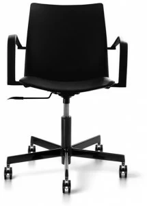 ENEA Офисный стул из полипропилена с 5 спицами и подлокотниками Global