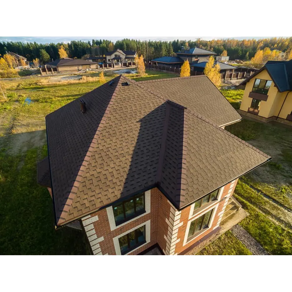 Черепица гибкая Mida Квадро коричневый 2 м² ТЕХНОНИКОЛЬ STLM-2005307 - Вид №3