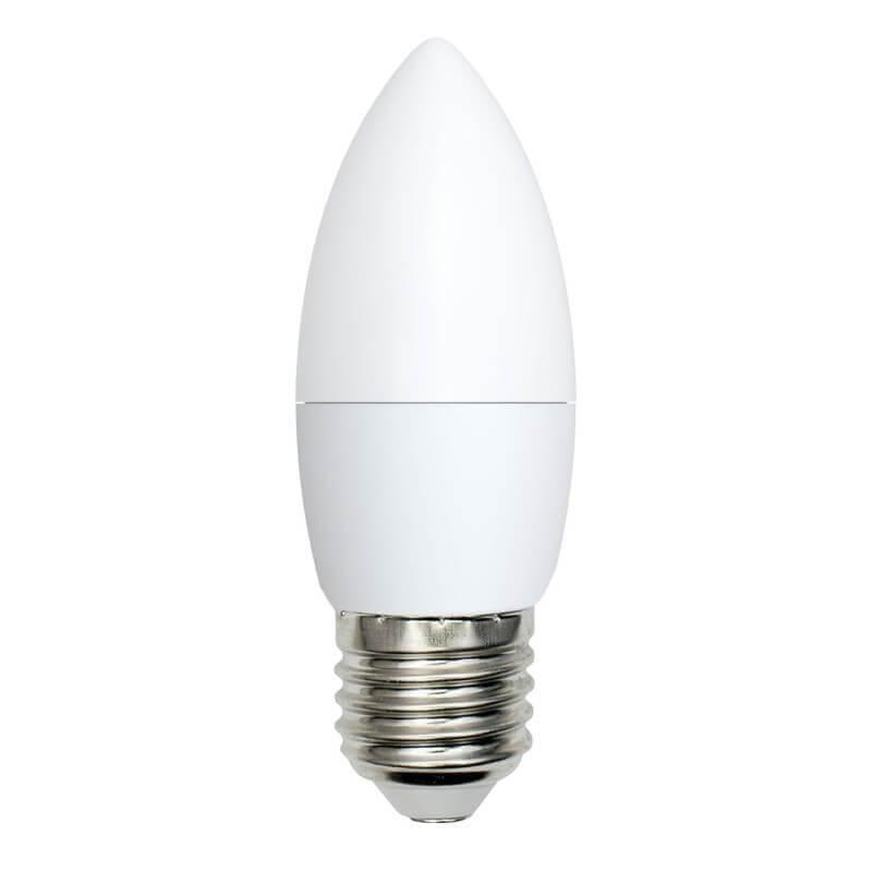 LED-C37-9W/DW/E27/FR/NR Лампа светодиодная E27 9W 6500K матовая UL-00003805 Volpe LED-C37