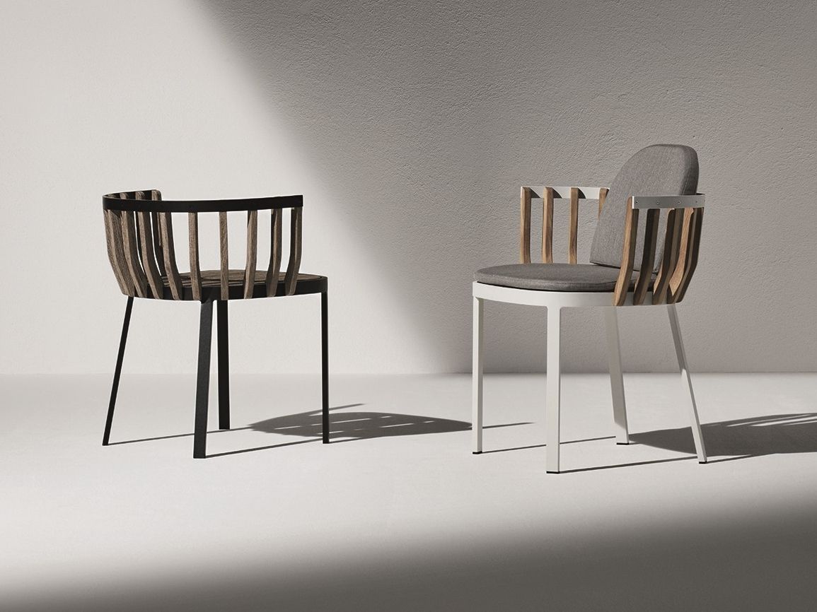 Стул для сада из тикового дерева с подлокотниками Ethimo ARCH-00131586 - Вид №3