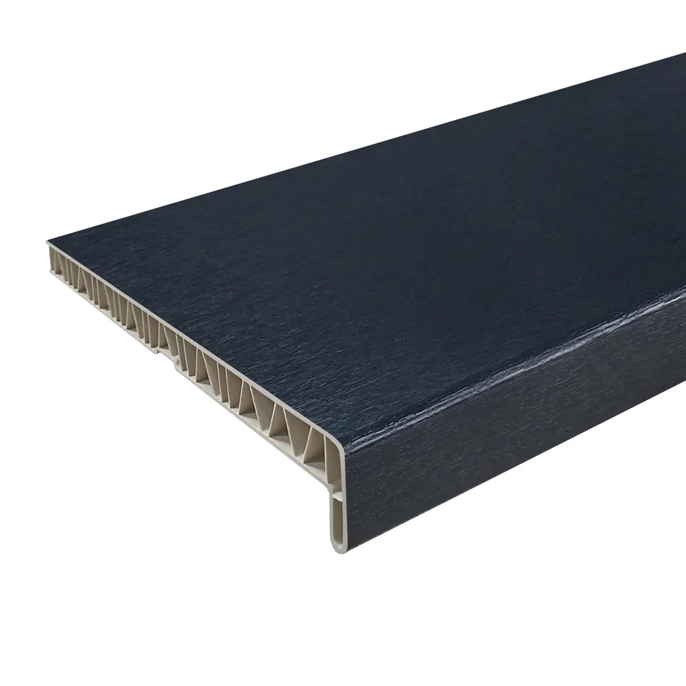 Подоконник FINEBER ПВХ 2000x400 мм антрацит для современного интерьера 87893742 STLM-0893784