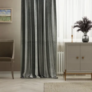 Штора на ленте Inspire Medina 160х280 см цвет светло-серый 86255165 STLM-2175091