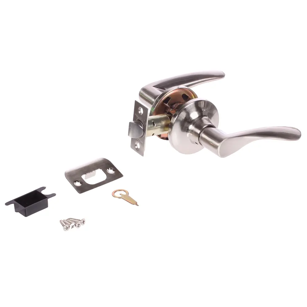 Ручка-защёлка Palladium 3901 SN PS, без запирания, ЦАМ, цвет матовый никель STLM-2086208 - Вид №1