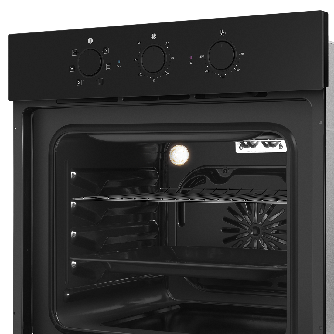 9100947 Электрический духовой шкаф HOMSair OEF606BK2 черный STDN-0140264 - Вид №8