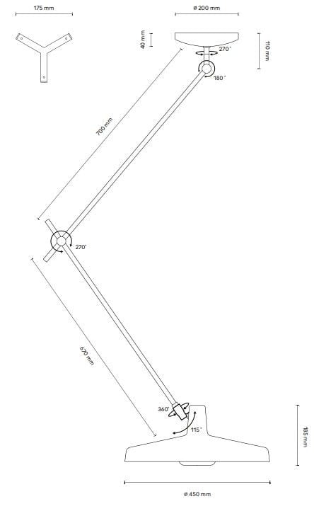 Регулируемая потолочная лампа Grupa Arigato ARCH-00108736 - Вид №5