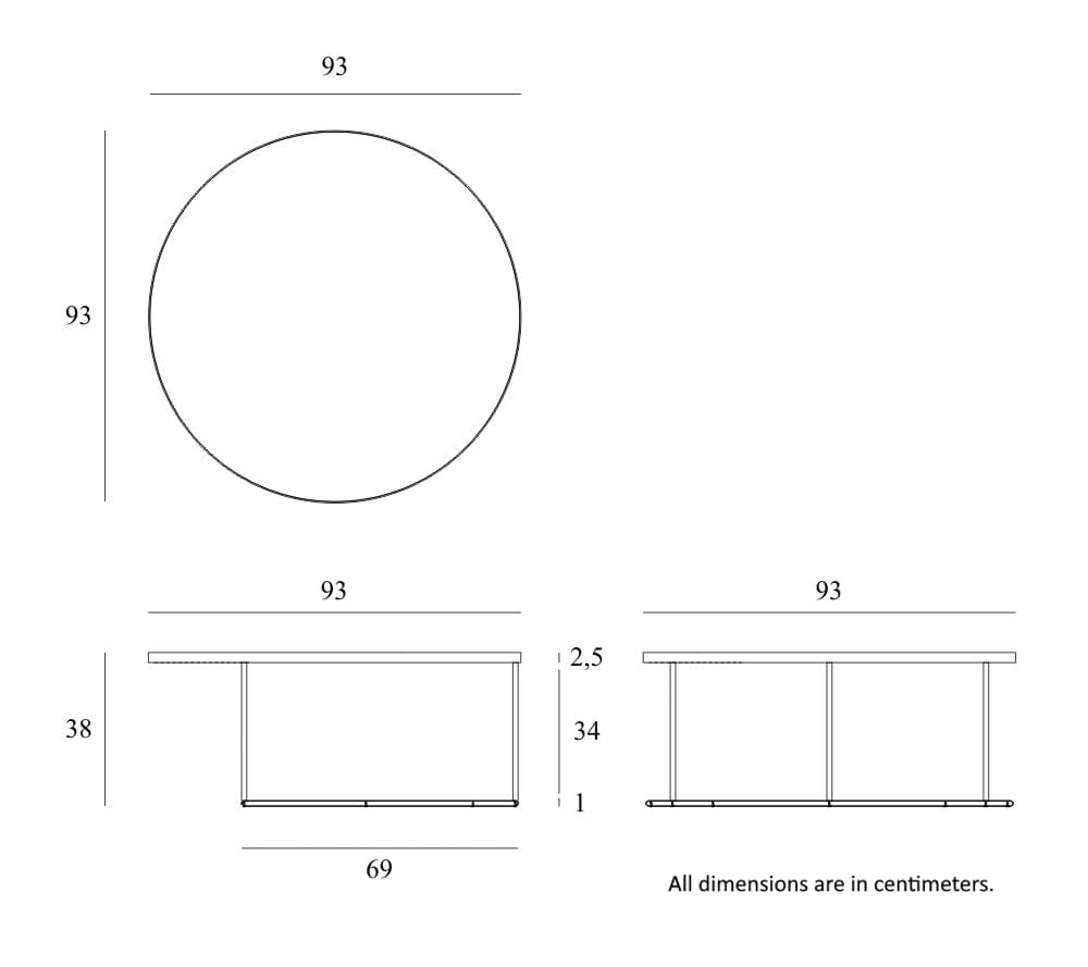 Круглый деревянный журнальный столик для гостиной Ethnicraft ROUND TRAY TABLE ARCH-00023766 - Вид №4