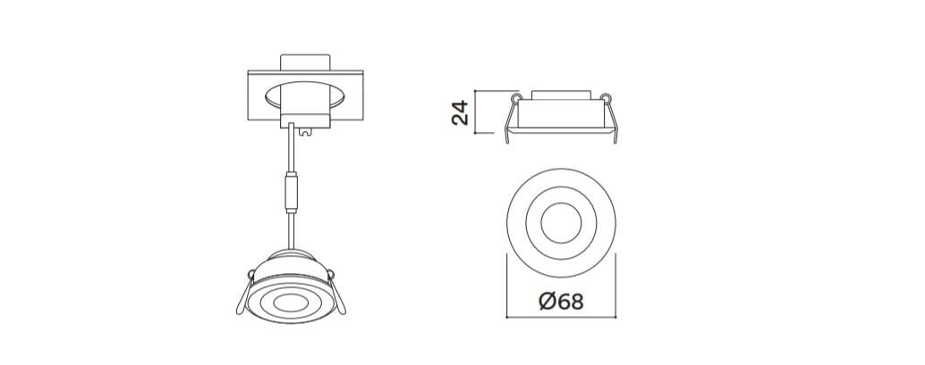 Регулируемый светодиодный прожектор с порошковым покрытием HER EYE ARCH-00003910 - Вид №1