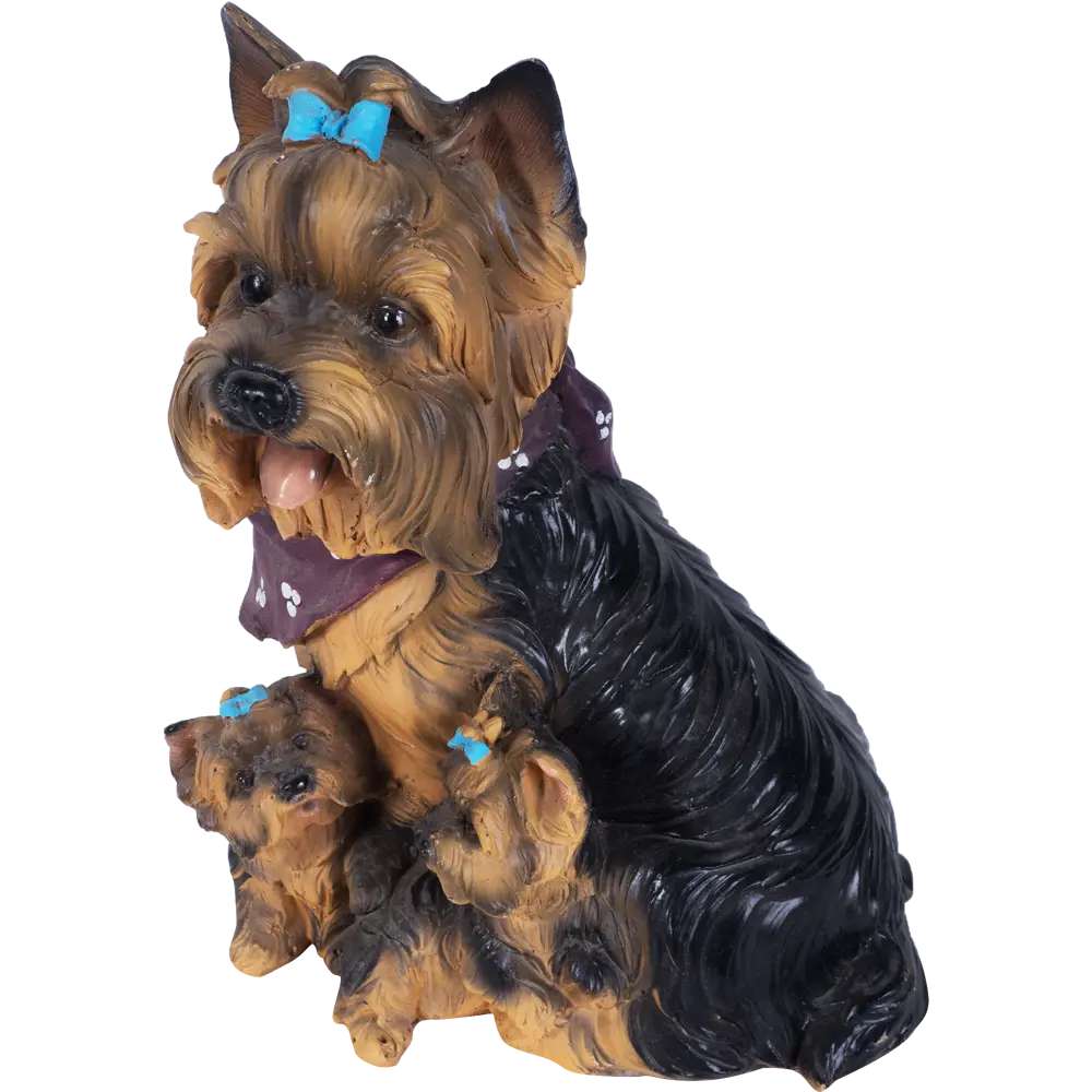 Santreyd Садовая фигура «Йорк с щенками» — очарование в деталях 81950516 STLM-0014707