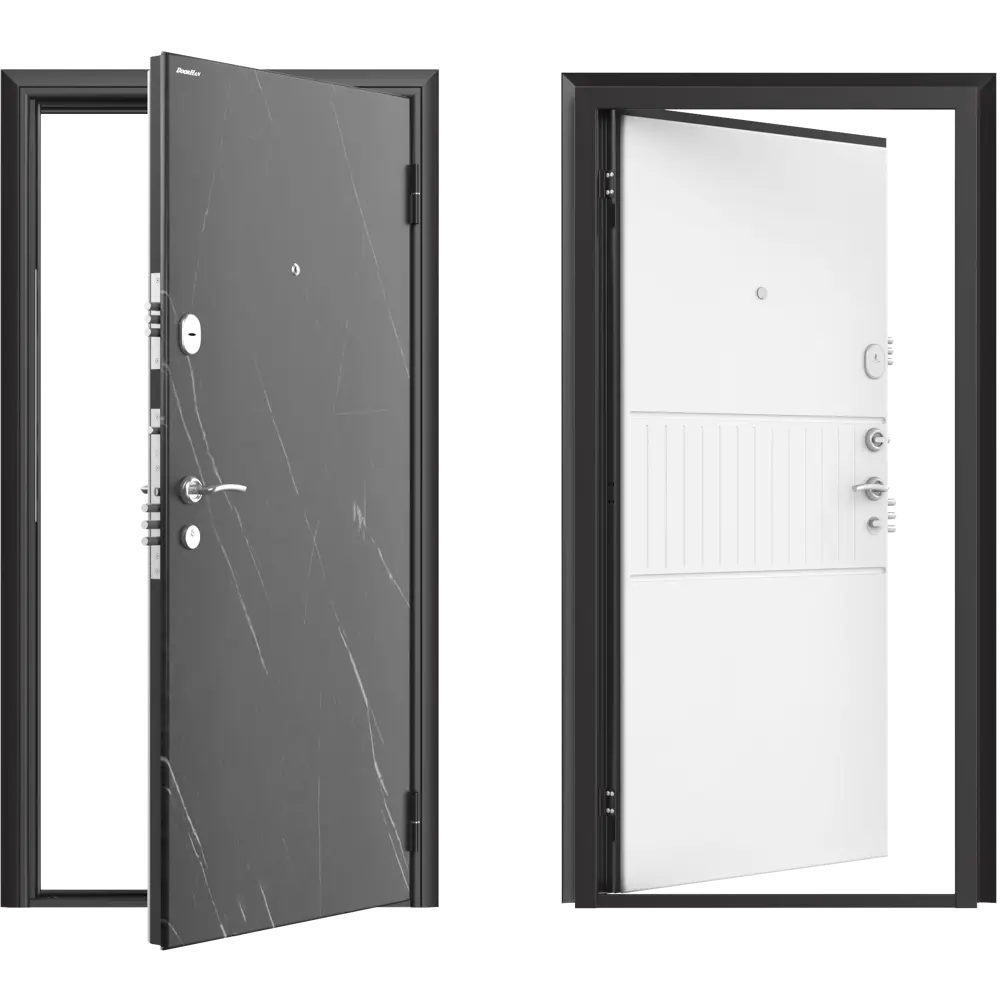 Дверь входная металлическая Премиум New 88x205 см правая силк милк DOORHAN STLM-2098540 - Вид №1