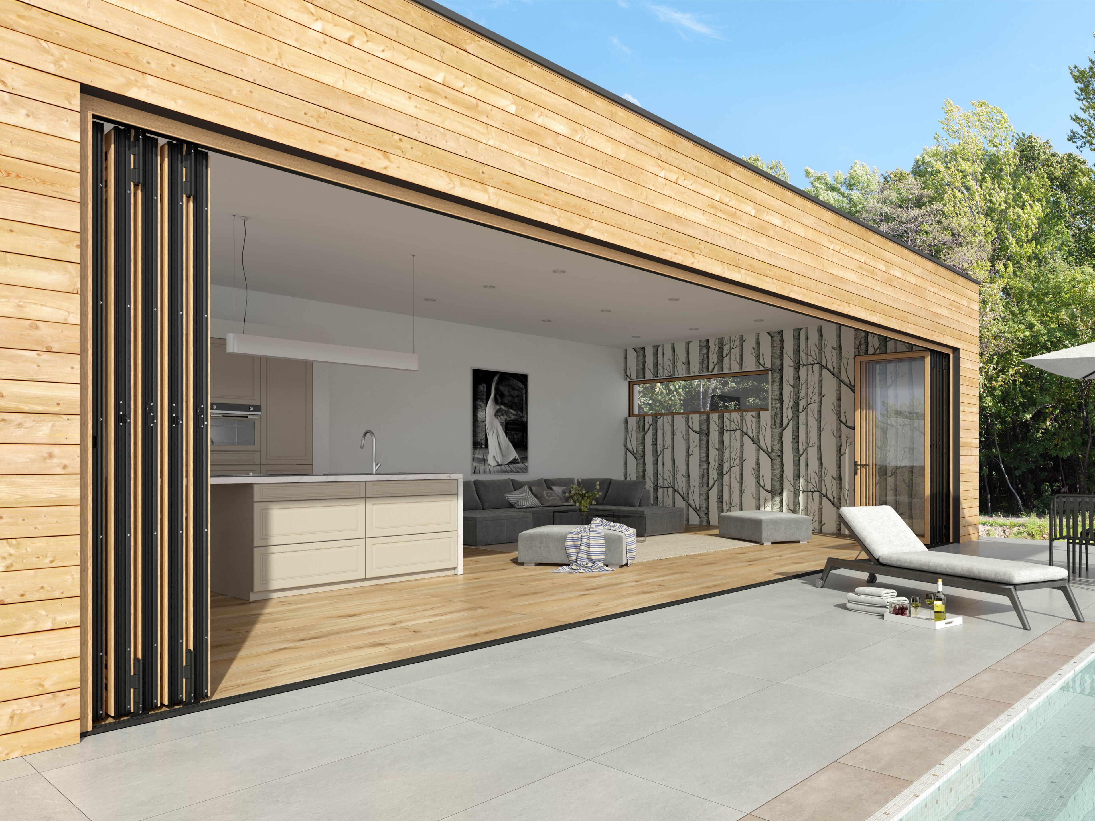 Складной витраж Solarlux WOODLINE ARCH-00113120 - Вид №3