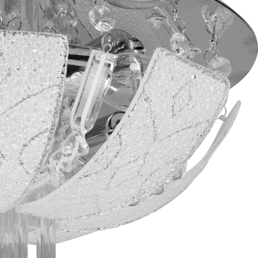 Люстра хрустальная подвесная Пари 4xE14x60 Вт, LED, металл/стекло, цвет хром WINK STLM-2074334 - Вид №4