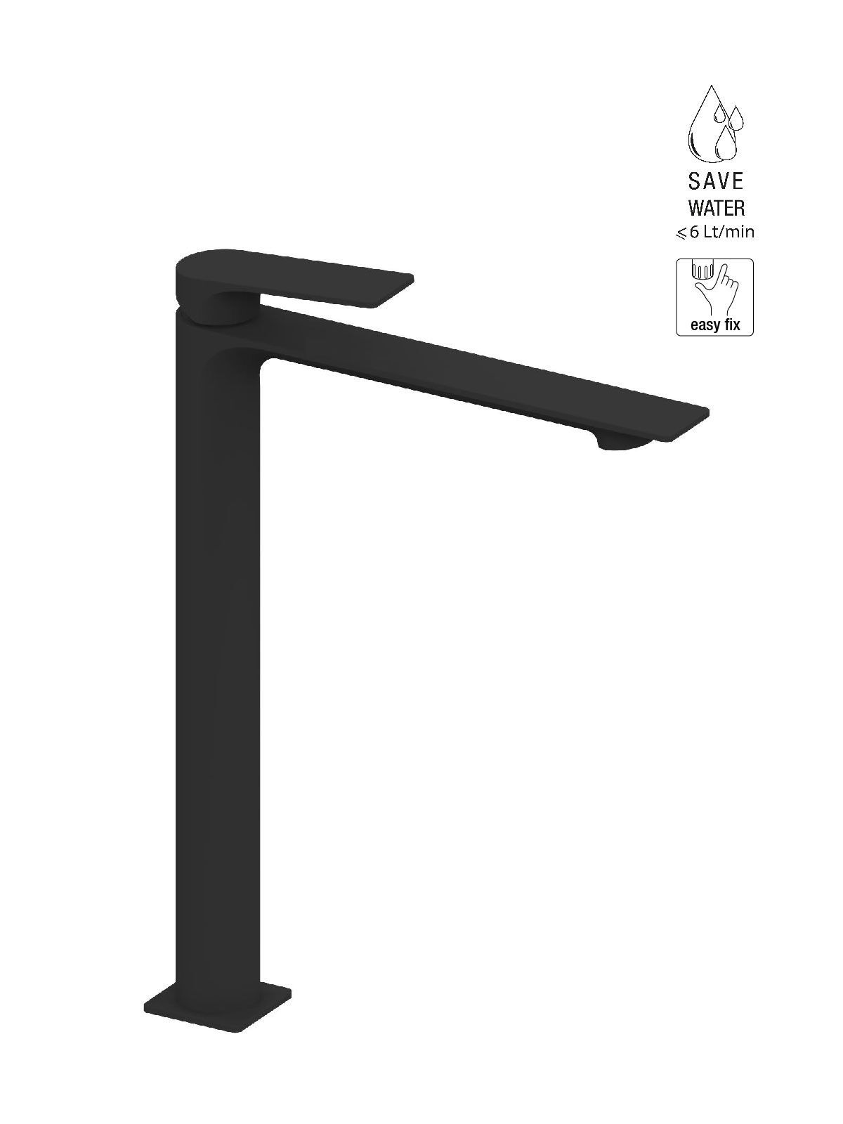 Высокий однорычажный смеситель для раковины Rubinetterie Frattini Нарцисс ARCH-00003069 - Вид №6