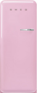 FAB28LPK5 Холодильник / отдельностоящий однодверный холодильник, стиль 50-х годов, 60 см, розовый, петли слева SMEG