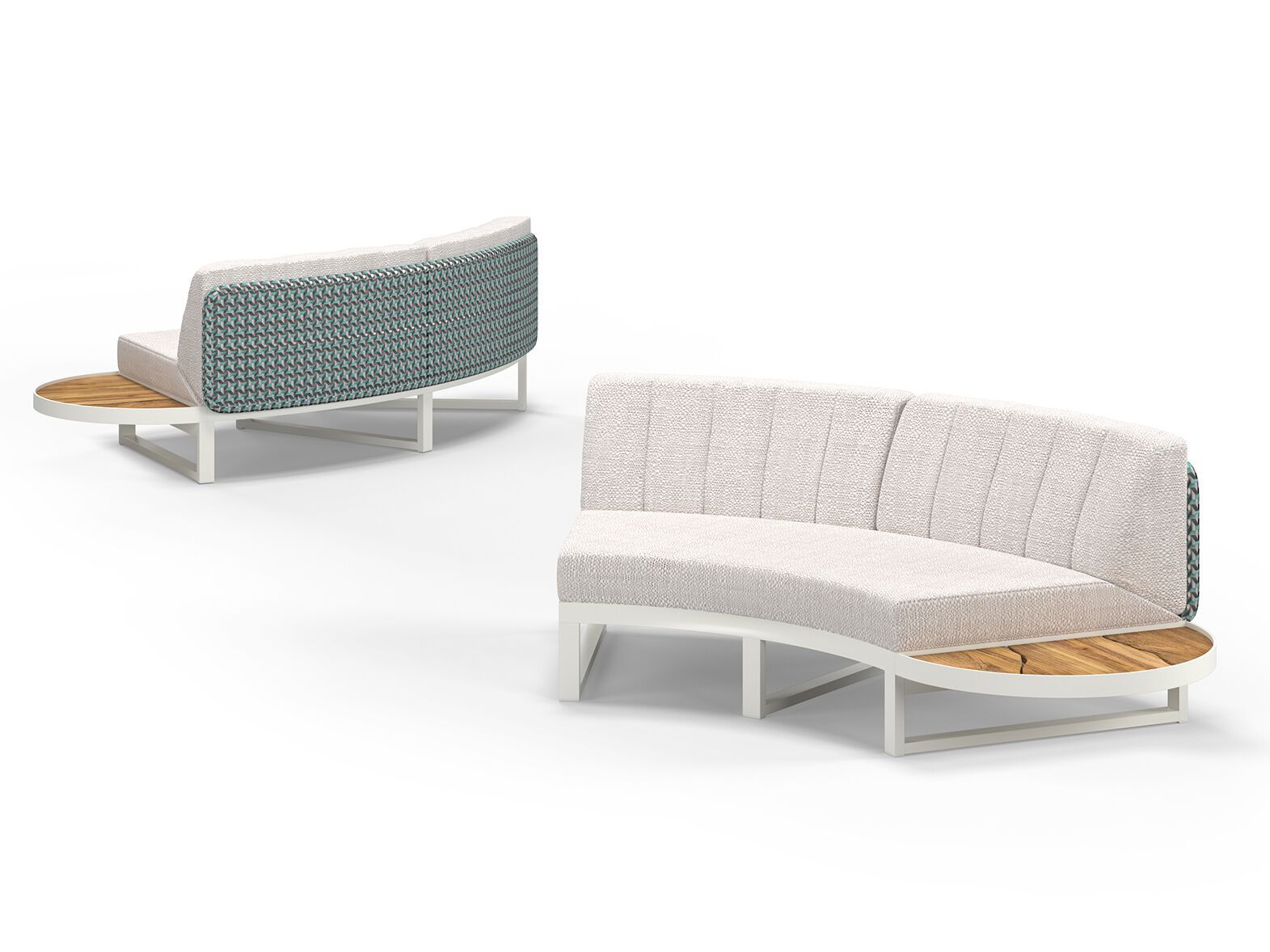 Модульный изогнутый садовый диван из ткани MAMAGREEN Munia ARCH-00125657 - Вид №4