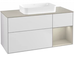 Villeroy&Boch Тумба под раковину Прямоугольная версия F713HHMT Finion White Matt Lacquer