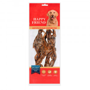 ПР0057548 Лакомство для собак Лапки утиные для средних и крупных пород HAPPY FRIEND