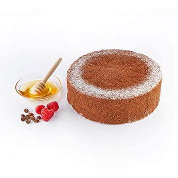 Торт Шоколадный Медовик с малиной CACAOJET 1,1 кг Santreyd 34291