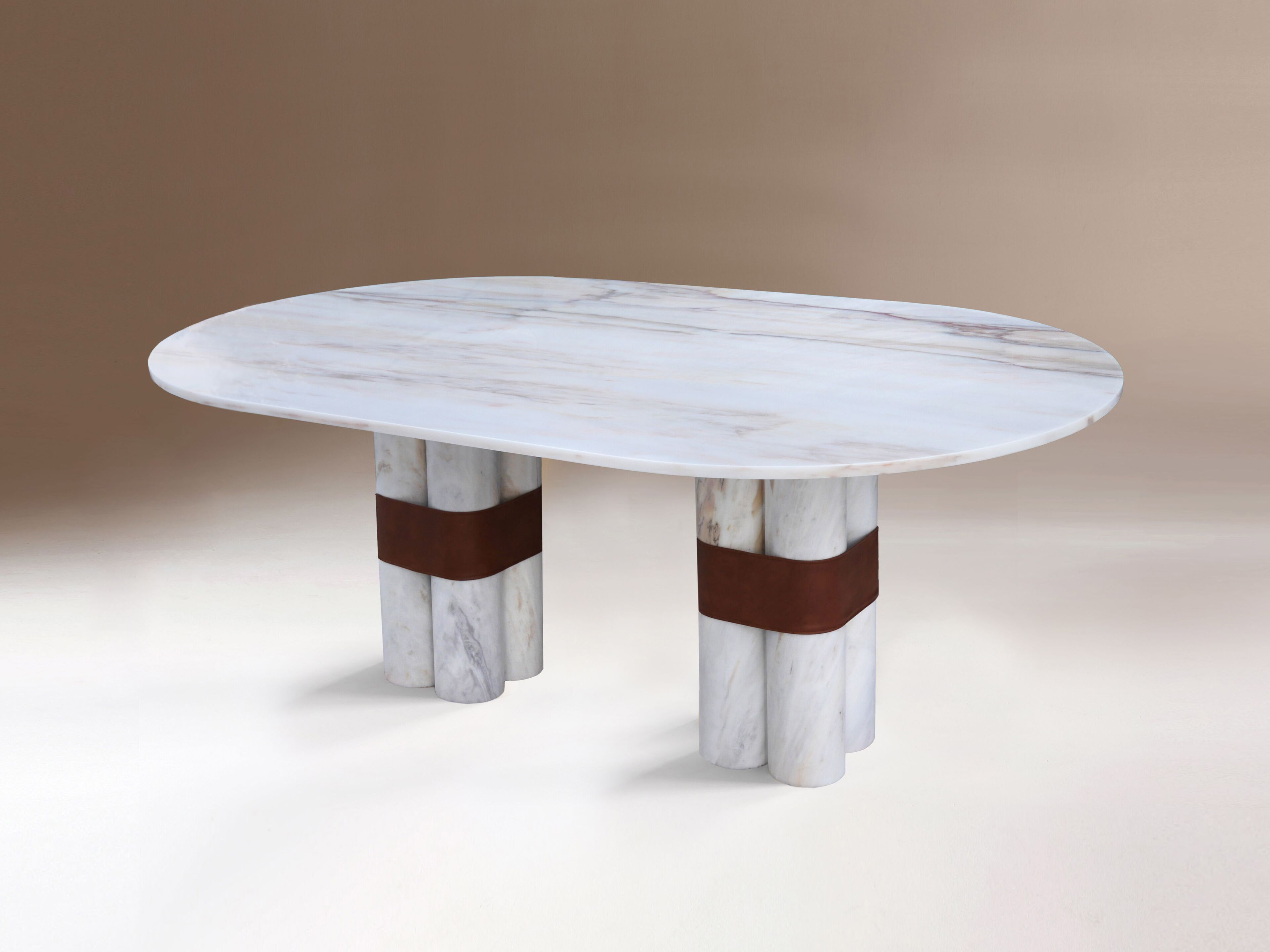 Овальный стол из мрамора Estremoz DOVAIN STUDIO ARCH-00131525