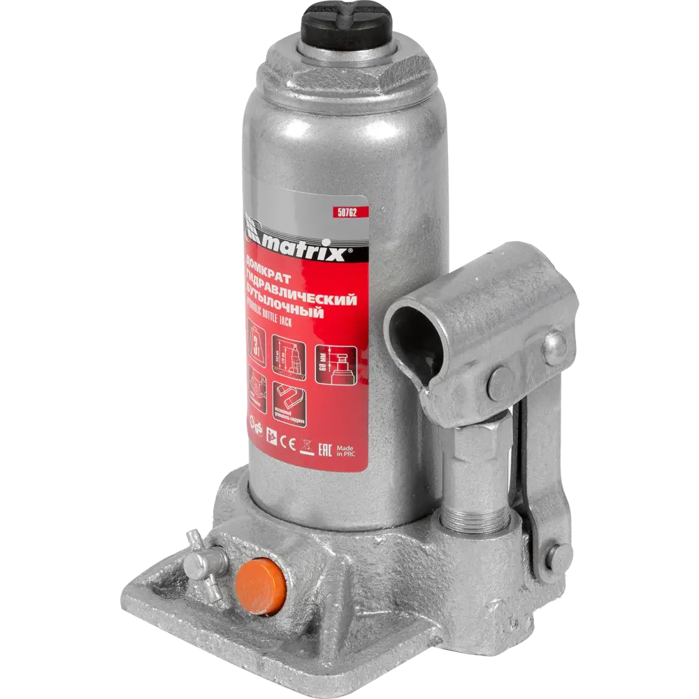 Гидравлический домкрат бутылочный Matrix до 3 тонн 82202373 STLM-0021871