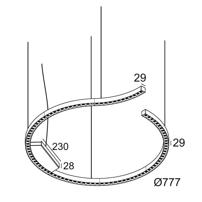 Светодиодный потолочный светильник с регулируемой яркостью Deltalight Inform ARCH-00071051 - Вид №7