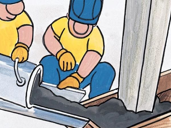 Литейный бетон с ускоренной усадкой, удерживанием и отверждением Azichem GROUT ARCH-00028946