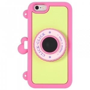 436670 Чехол защитный с Bluetooth кнопкой для селфи для iPhone 6/6S "Click-Click III", розовый 8thdays