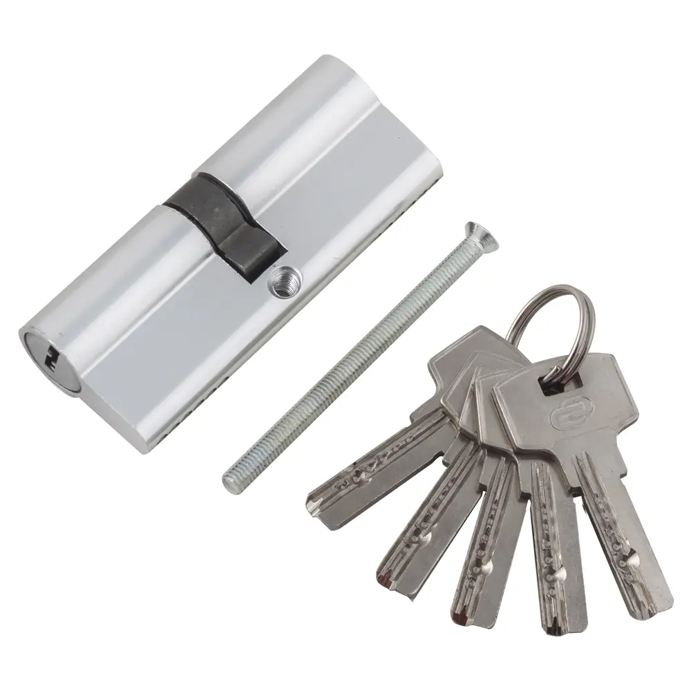 Цилиндр Standers ключ/ключ 40х40 хром, TT-CAB811 STLM-2040176 - Вид №1