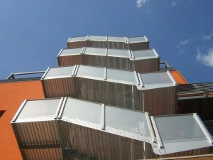 ALUSCALAE Пожарная лестница из алюминия с центральной структурой