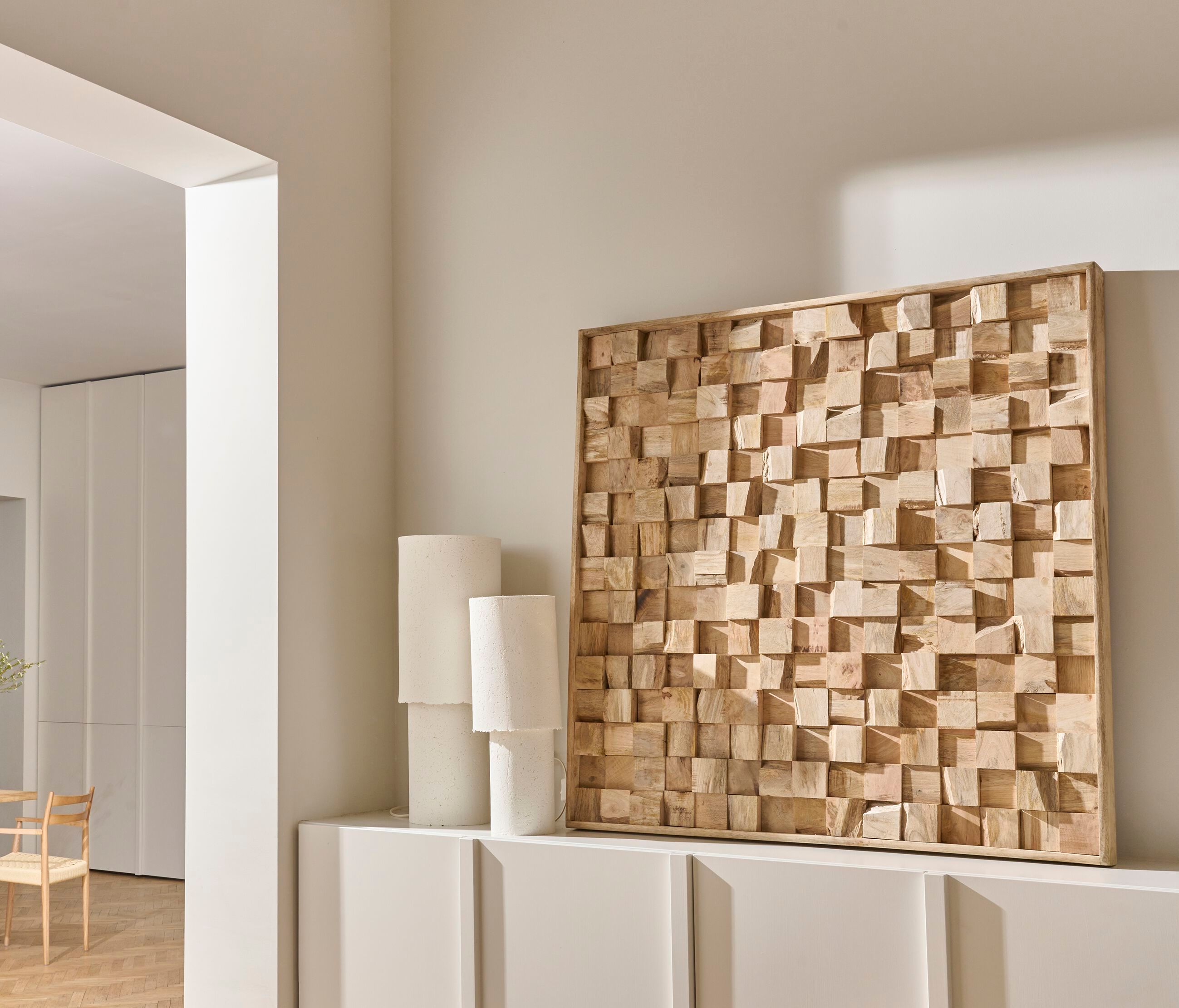 Настольная лампа из папье-маше POMAX COMPETA ARCH-00144535 - Вид №1