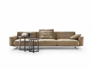 Flexform 3-х местный кожаный диван со съемным чехлом Soft dream