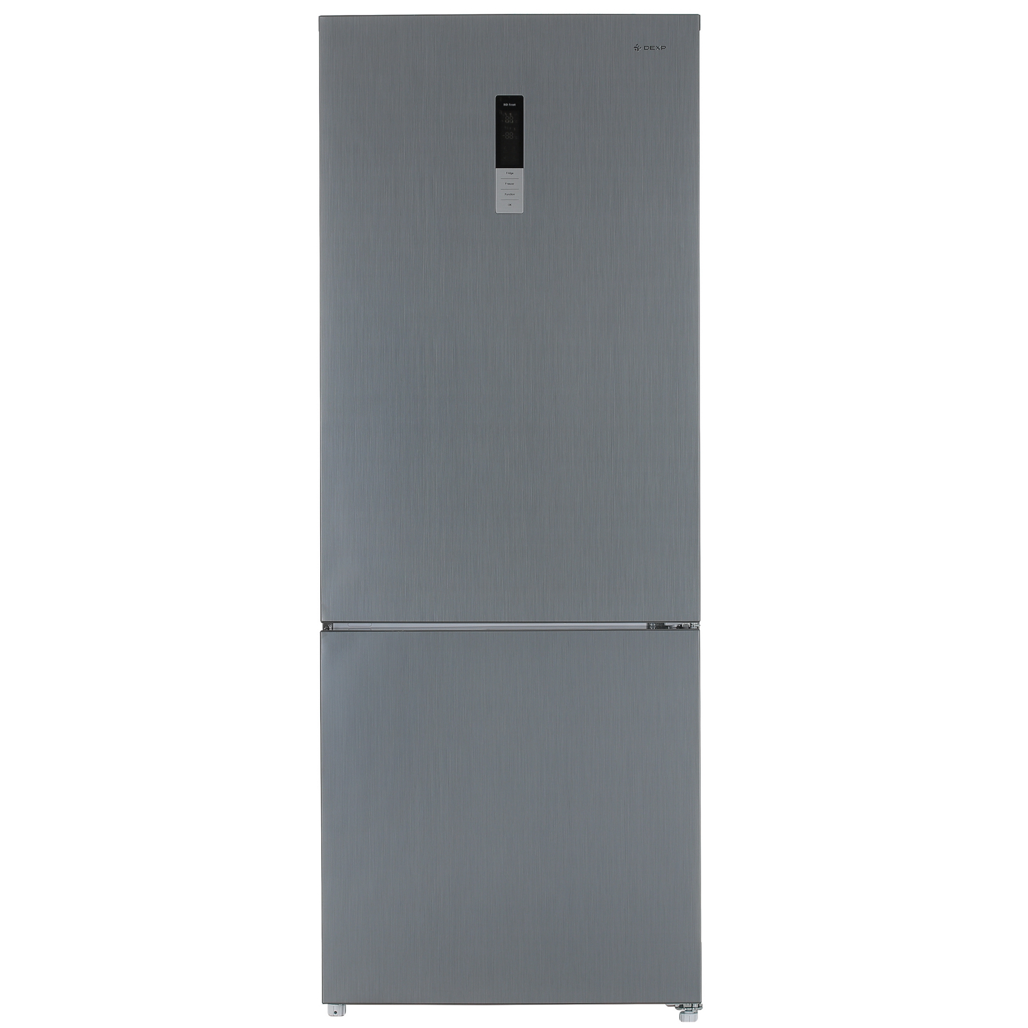5401279 Холодильник с морозильником   DEXP B4-44AMG серебристый STDN-0051278 - Вид №2