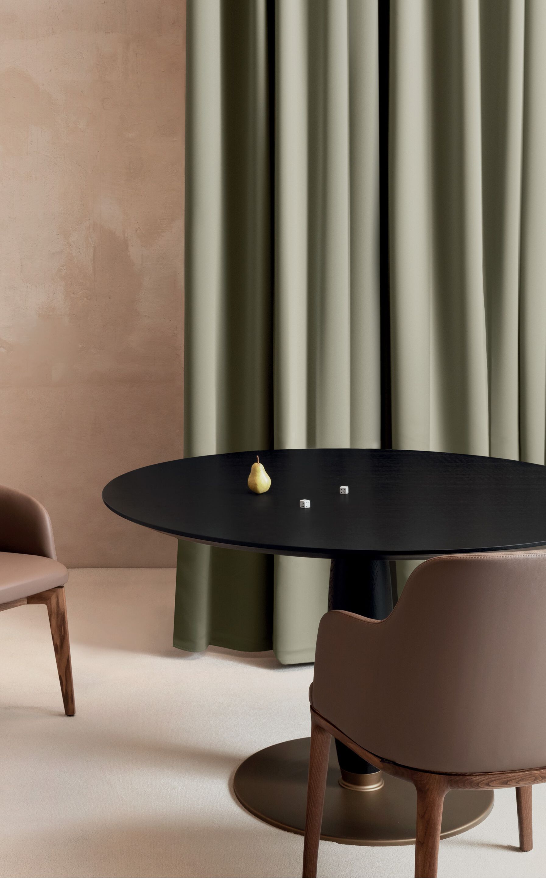 Круглый стол из шпона Riccardo Rivoli IL VIAGGIATORE ARCH-00007199 - Вид №1