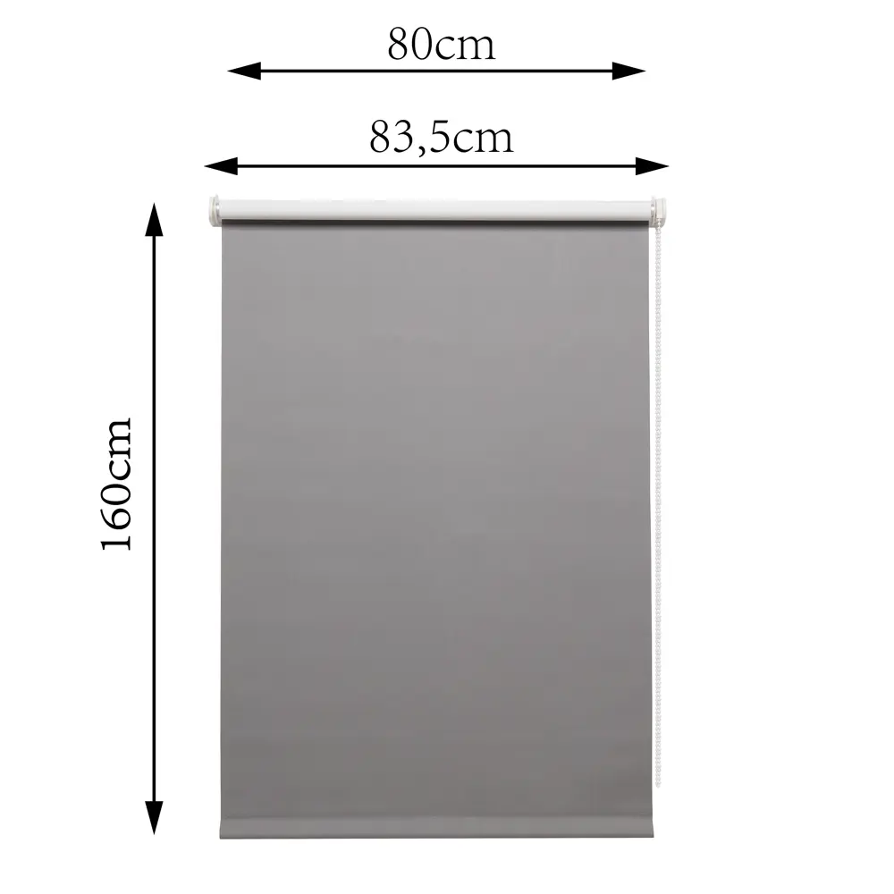 Штора рулонная блэкаут Inspire Santos 80x160 см серая Granit 3 STLM-2051019 - Вид №11