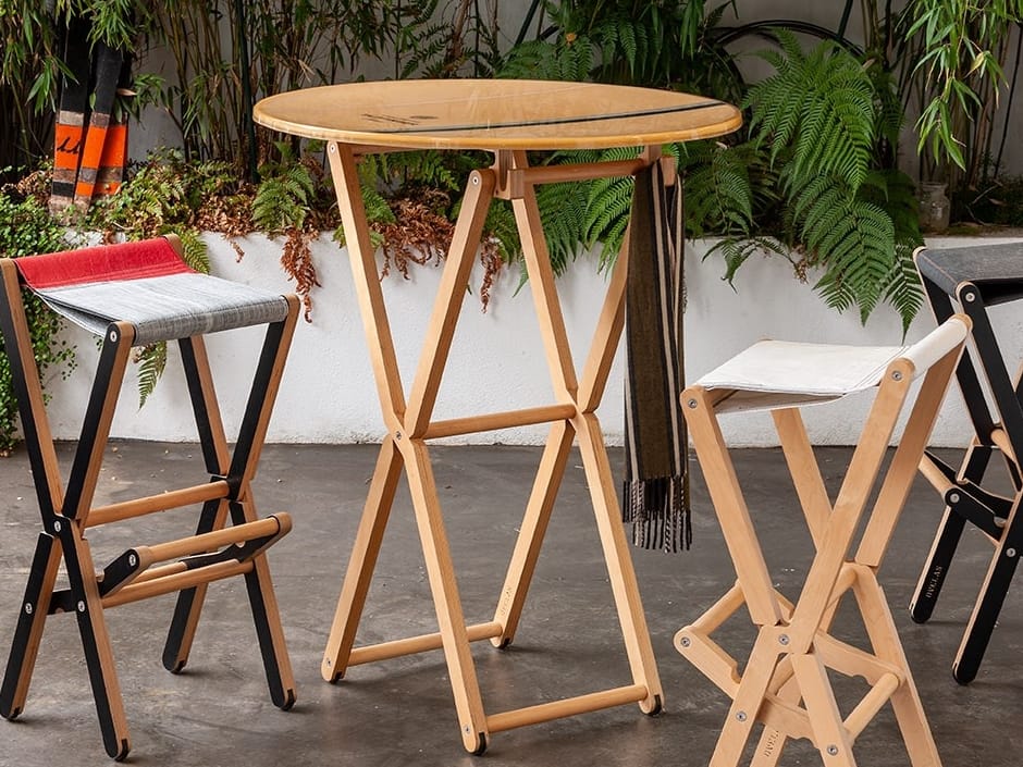 Высокий круглый складной стол DVELAS Dinghy ARCH-00150835