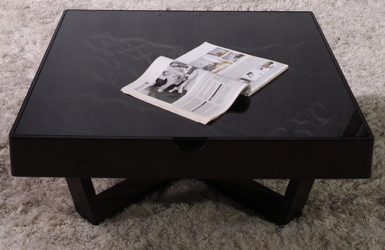 Журнальный столик квадратный коричневый 65 см Lago Maggiore PUSHA PUSHA 062886 Коричневый  - Вид №5