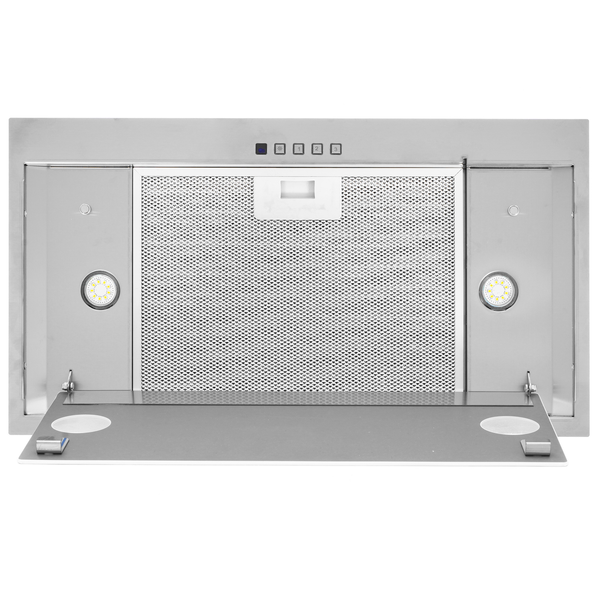 1217325 Вытяжка полновстраиваемая Akpo WK-6 Neva glass серебристый/белый STDN-0121701 - Вид №7