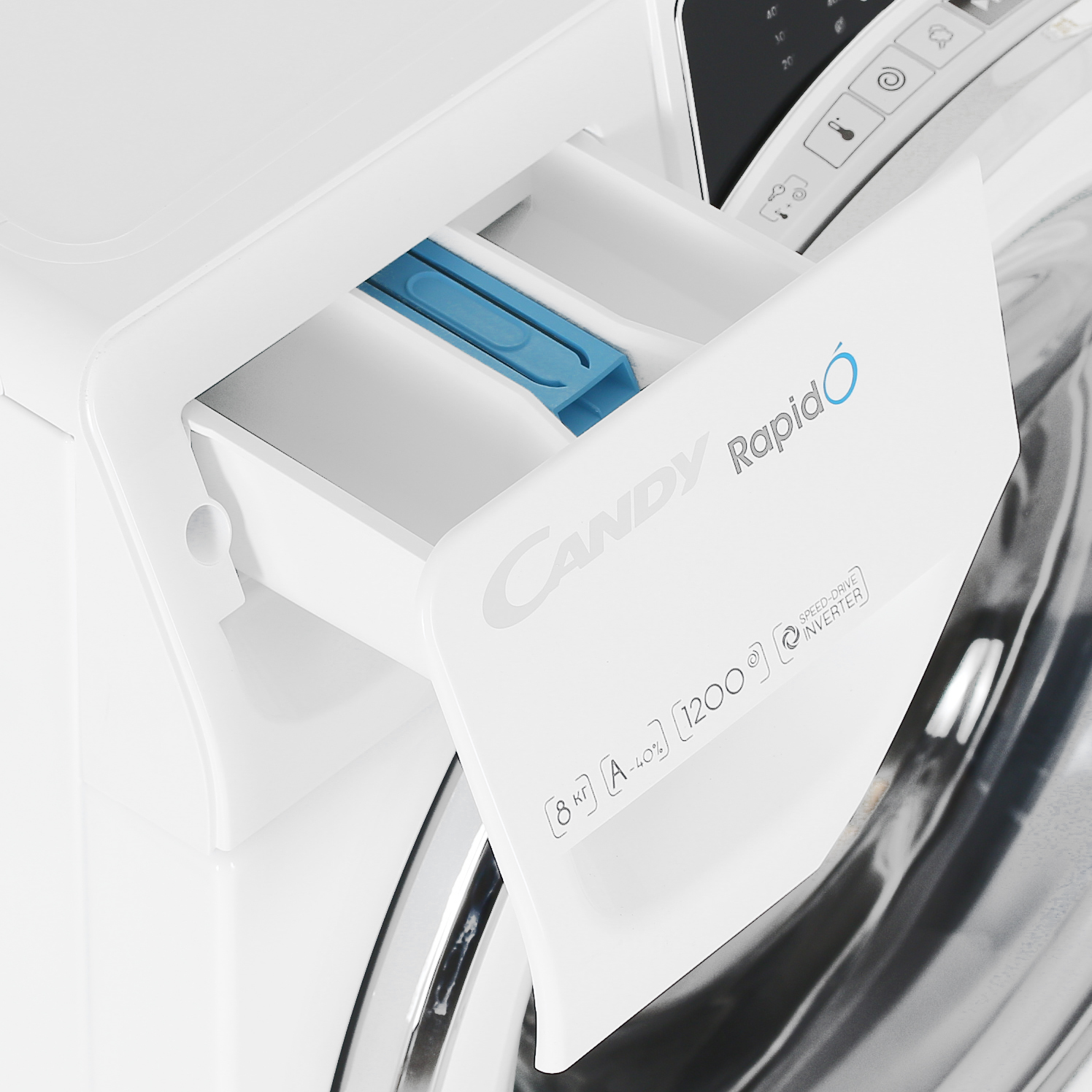 4710988 Стиральная машина Candy RapidO RO4 41286DWMC4-07 белый STDN-0094509 - Вид №6