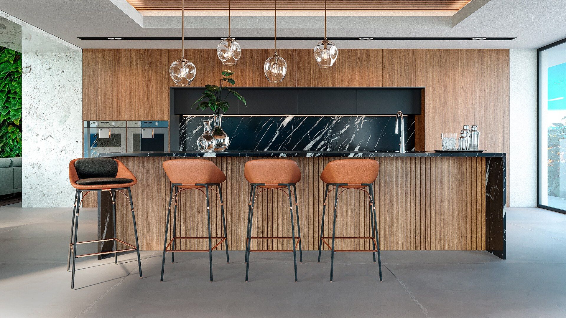 Высокий тканевый садовый стул Myface NERO ARCH-00095406 - Вид №11