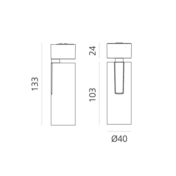 Регулируемый алюминиевый светодиодный прожектор Artemide вектор ARCH-00027423 - Вид №13