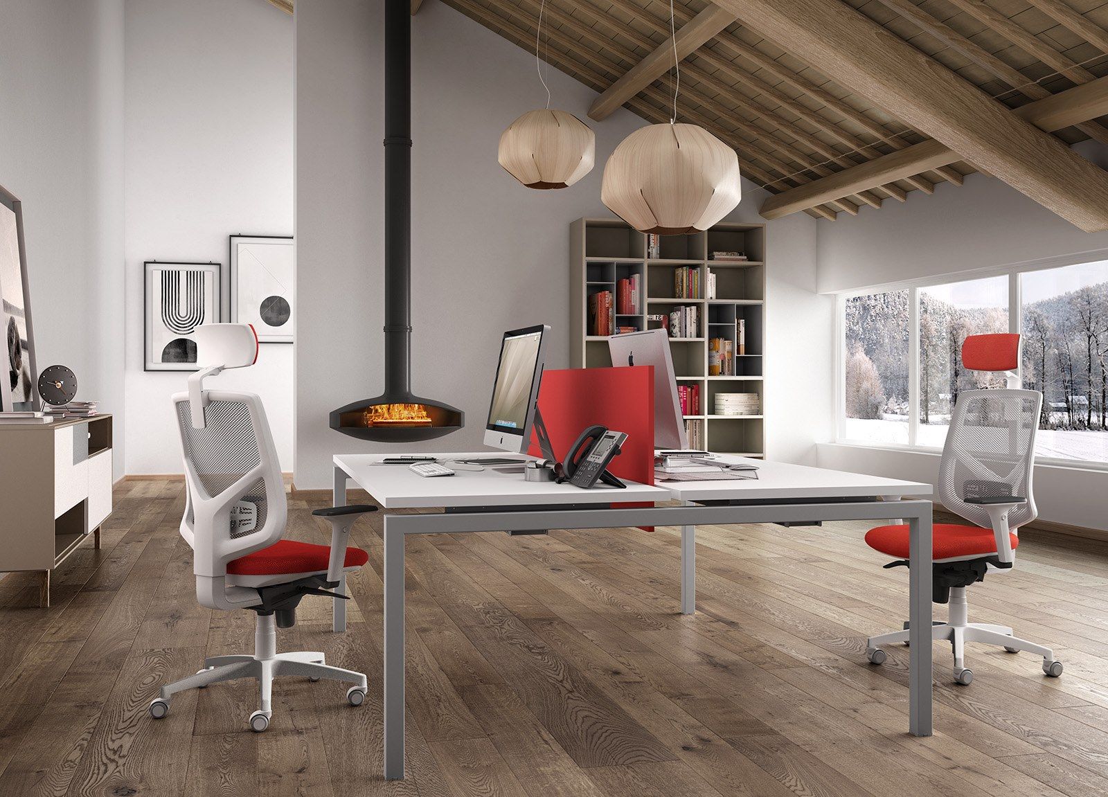 Сетчатое регулируемое по высоте офисное кресло с подлокотниками Leyform Active ARCH-00032655 - Вид №2