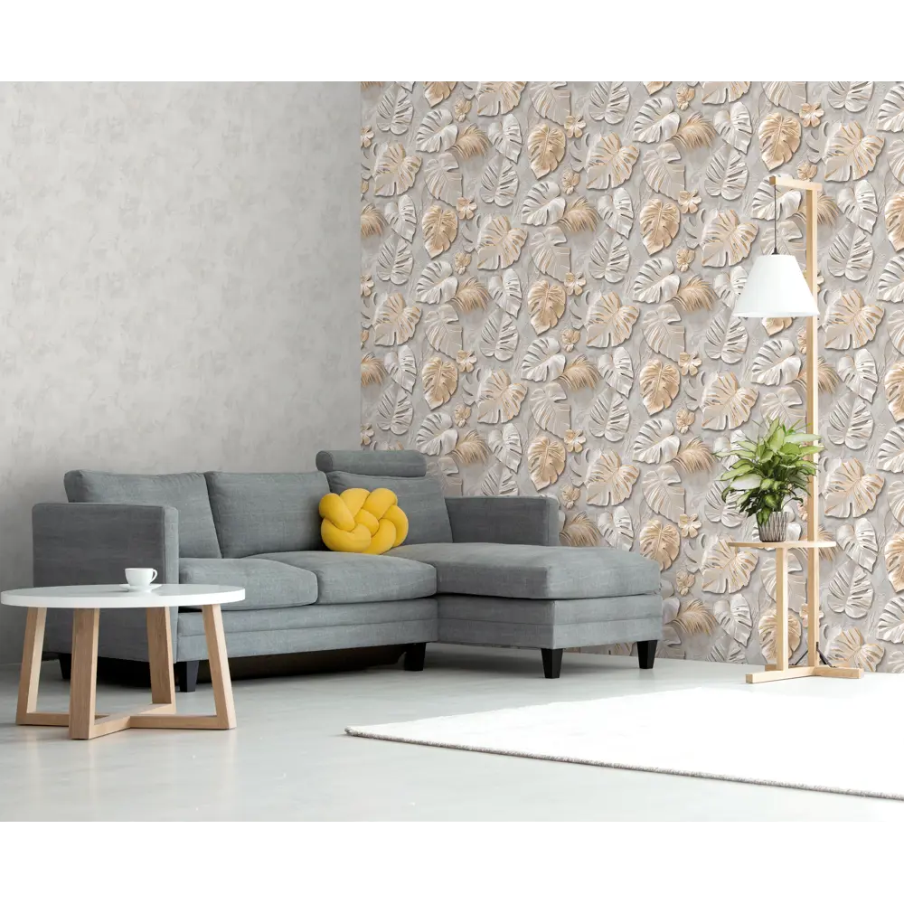 Обои флизелиновые Victoria Stenova Madeira серые 1.06 м VS585566 STLM-2046987 - Вид №4