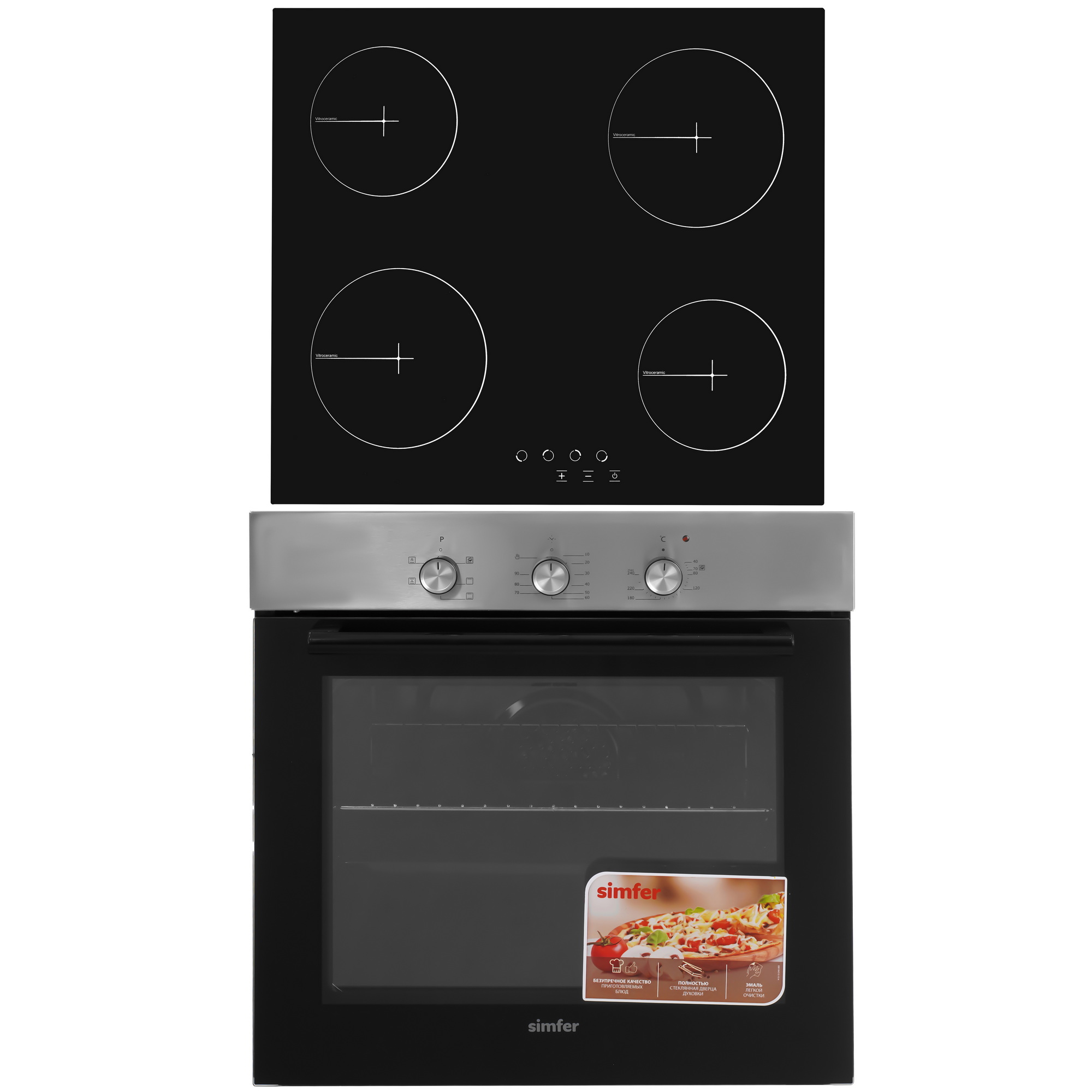 9280250 Духовой шкаф электрический Simfer B6EM16001 + Варочная поверхность электрическая Simfer H60D14B000 STDN-0081441