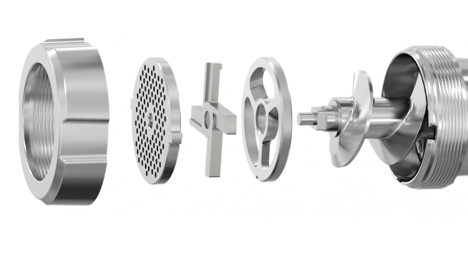 9176132 Мясорубка электрическая TEQQO Grindmaster Steel серый STDN-0017491 - Вид №9