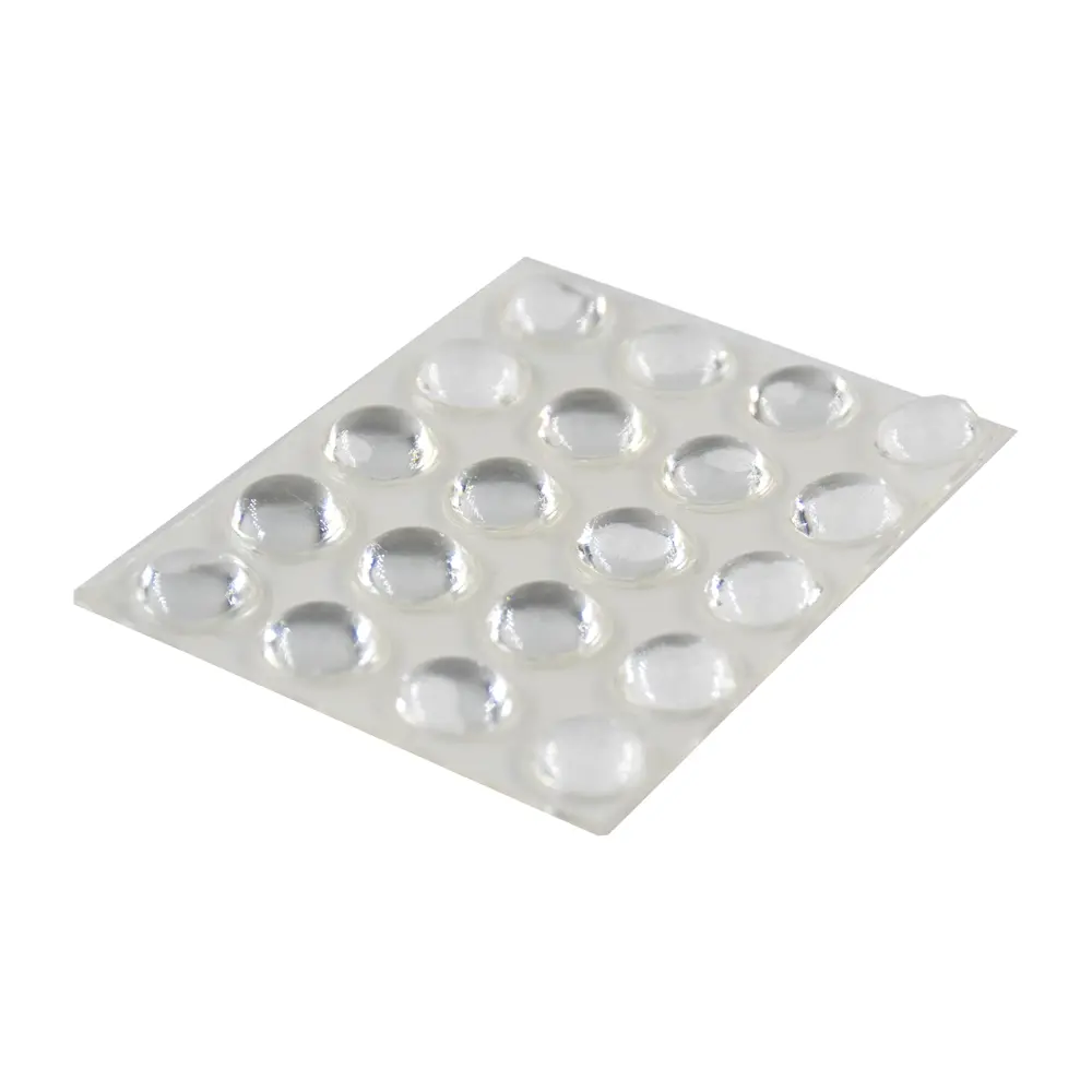 Накладки антиударные KONSENSA 10 мм круглые ПВХ цвет прозрачный 20 шт STLM-2188459