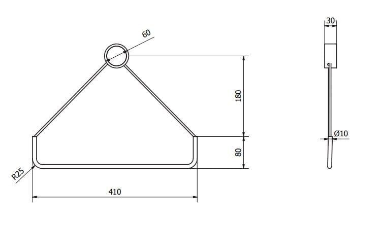 Деревянный держатель для полотенец EVER Life Design кольцо ARCH-00088393 - Вид №5