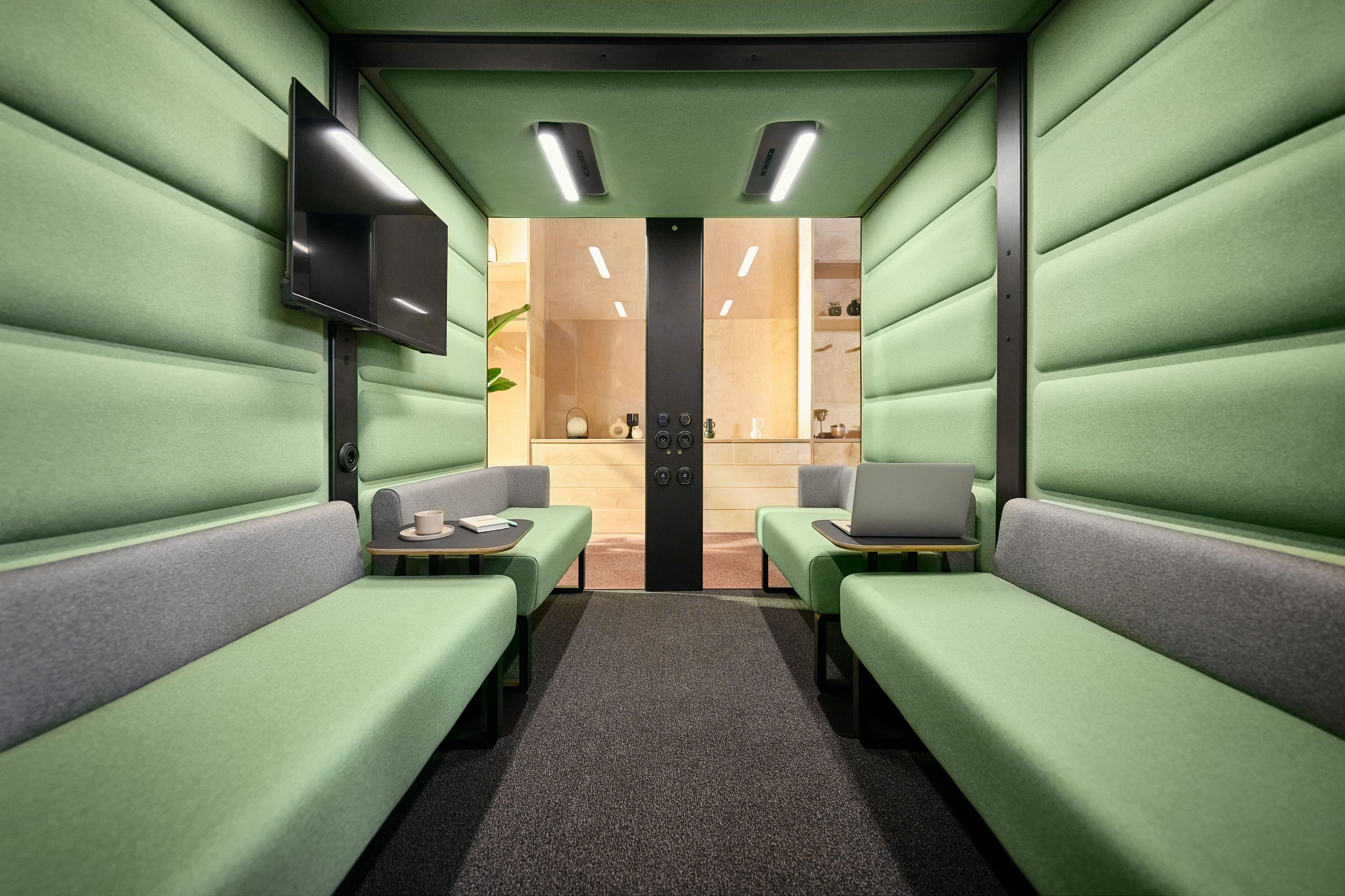 Мультимедийная многосторонняя акустическая офисная кабина Mikomax Smart Office HushFree ARCH-00131501 - Вид №4