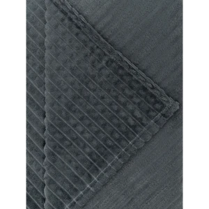 Плед Кубики 200x220 см фланель цвет темно-серый