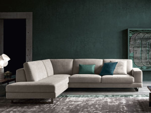 Угловой диван из ткани