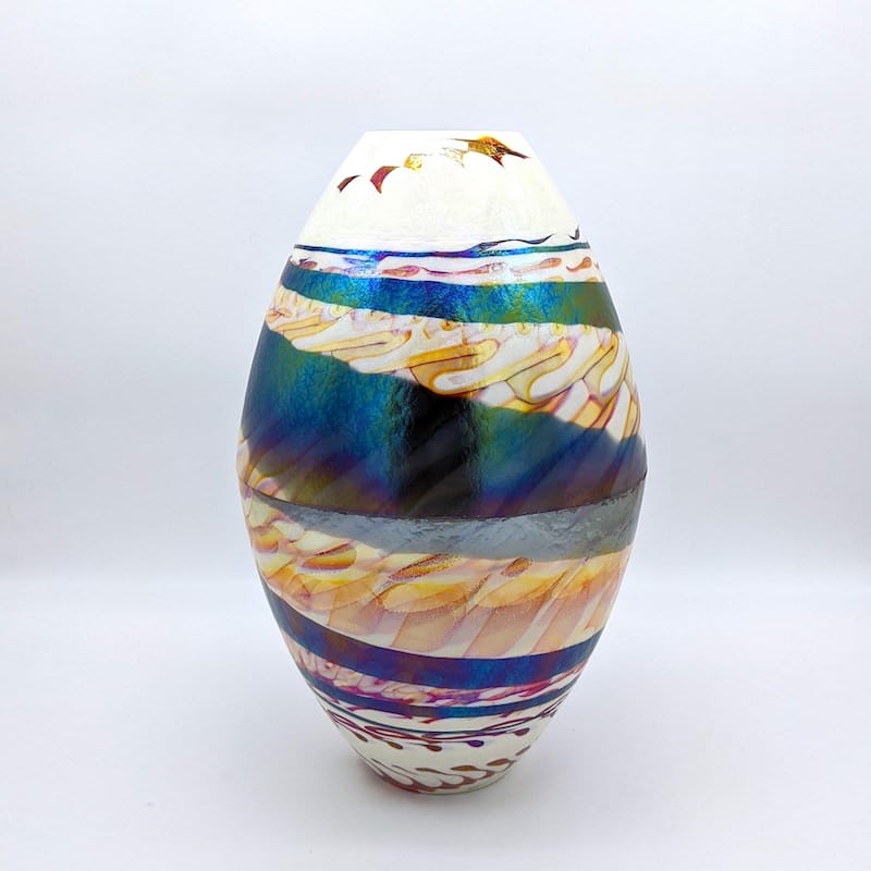 Круглая ваза ручной работы из муранского стекла YourMurano Design vases ARCH-00147019 - Вид №5