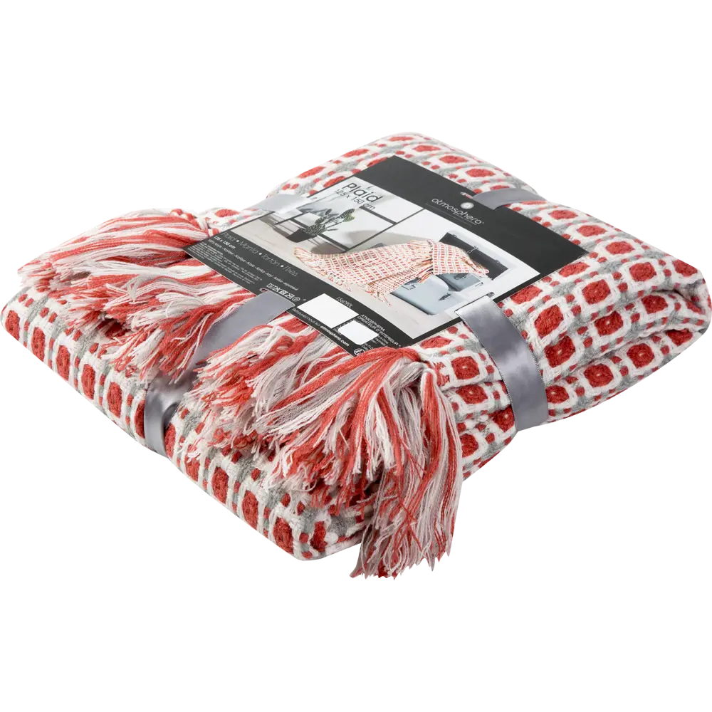 Плед 125х150 см, акрил, цвет красный Atmosphera STLM-2199350